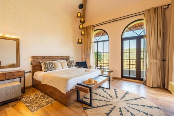 hotel with gym in bardez, goa - elivaas 4bhk luxury villa with pvt pool villa verde the banyan bliss