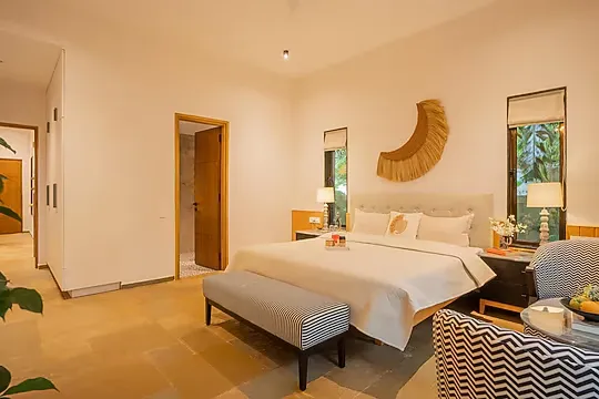 budget hotel in assagao, goa - elivaas amado villa shai 4 bhk villa with private pool in assagao