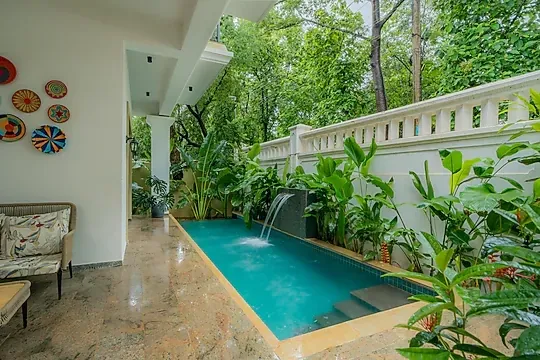 jacuzzi hotel in assagao, goa - elivaas amado villa shai 4 bhk villa with private pool in assagao
