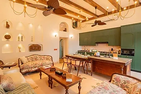 family hotel with pool in assagao, goa - elivaas amayah 3 bhk with outdoor pool assagao