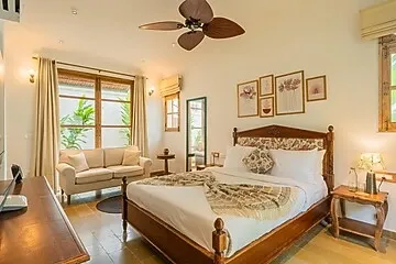 hotel with party hall in assagao, goa - elivaas amayah 3 bhk with outdoor pool assagao