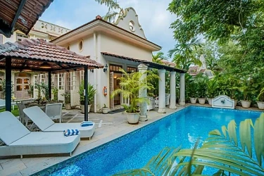 hotel in assagao, goa for couples - elivaas ayada 3 bhk villa with private pool in assagao