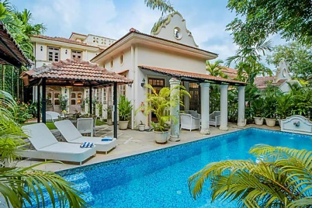 hotel in assagao, goa for couples - elivaas ayada 3 bhk villa with private pool in assagao