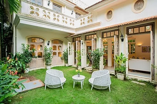 hotel with gym in assagao, goa - elivaas ayada 3 bhk villa with private pool in assagao