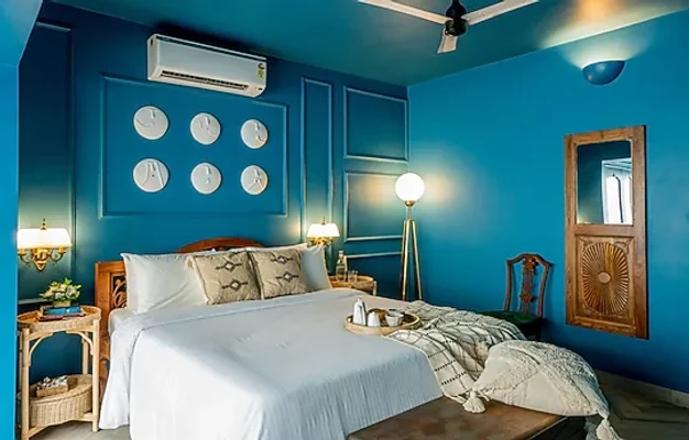 online room booking in assagao, goa - elivaas bludoor luxury  5bhk villa with private pool vagator