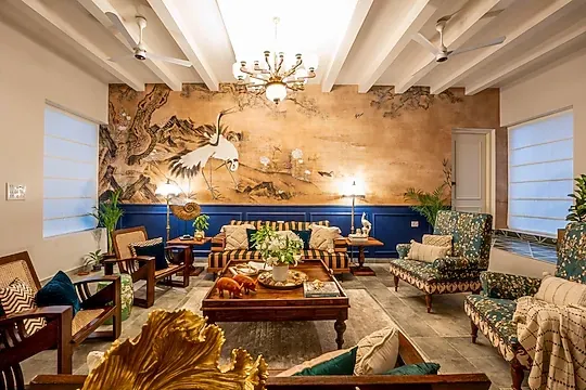 family hotel with pool in assagao, goa - elivaas bludoor luxury  5bhk villa with private pool vagator