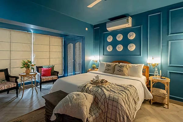 hotel with swimming pool in assagao, goa - elivaas bludoor luxury  5bhk villa with private pool vagator