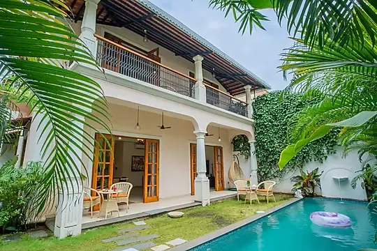 hotel with swimming pool in arpora, goa - elivaas celest 4 bhk villa with private pool arpora