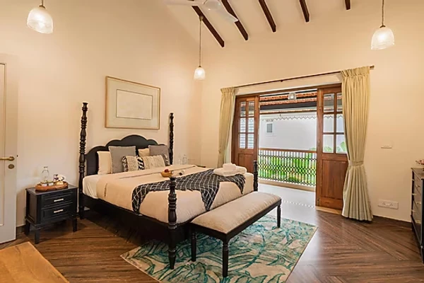 hotel with swimming pool in arpora, goa - elivaas celest 4 bhk villa with private pool arpora