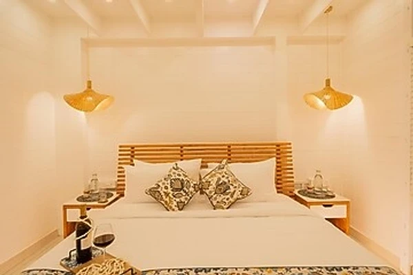homestay in morjim, goa for couples - elivaas house of neptune 1 bhk cottage on the beach morjim