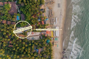 homestay in morjim, goa with kitchen - elivaas house of neptune 1 bhk cottage on the beach morjim