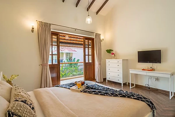 hotel in arpora, goa for family - elivaas lumin 4 bhk villa with private pool in arpora