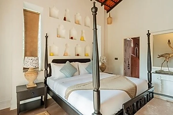 budget hotel in siolim, goa - elivaas maison 10 luxe 4 bhk villa with pvt pool, garden & portuguese charm siolim
