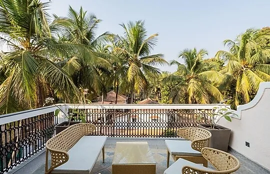 hotel with gym in arpora, goa - elivaas opalys 4 bhk villa with private pool arpora