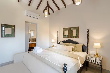 hotel with party hall in arpora, goa - elivaas opalys 4 bhk villa with private pool arpora