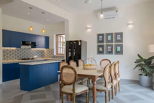 hotel with gym in arpora, goa - elivaas opalys 4 bhk villa with private pool arpora