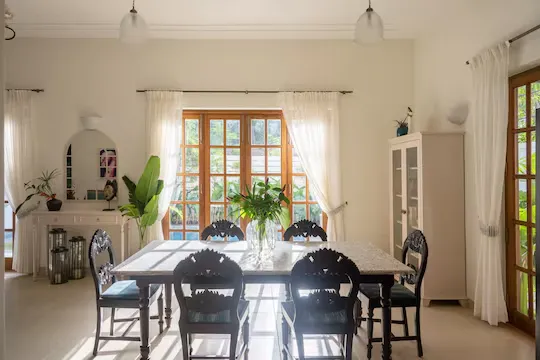 online room booking in arpora, goa - elivaas panache 3 bhk villa with private pool arpora