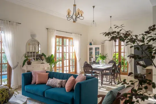 hotel with free parking in arpora, goa - elivaas panache 3 bhk villa with private pool arpora