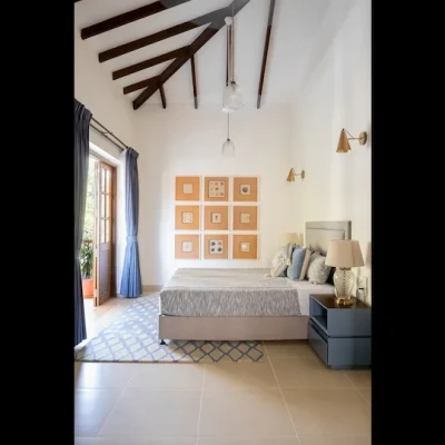 hotel with gym in arpora, goa - elivaas panache 3 bhk villa with private pool arpora