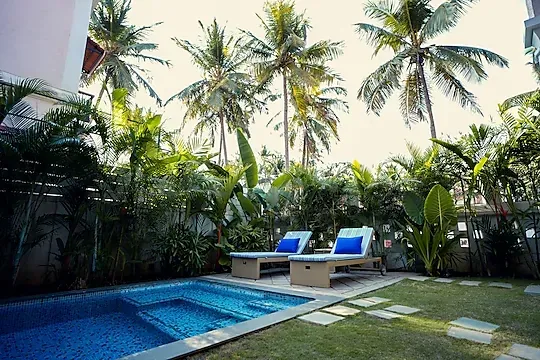 hotel near goa railway station - elivaas panache 3 bhk villa with private pool arpora