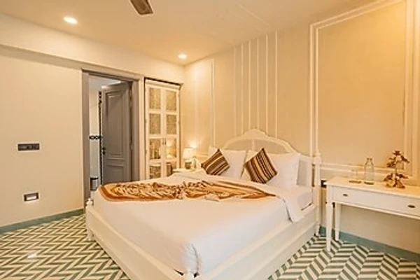 budget hotel in assagao, goa - elivaas purple coral luxe 5-bhk villa with two pvt pools chapora fort