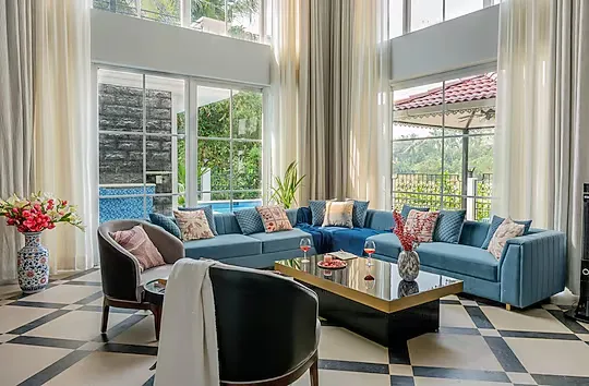 hotel near goa railway station - elivaas suntuarios casa iris 4bhk with private pool vagator