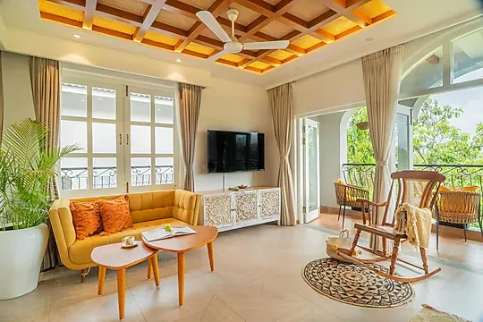hotel in calangute beach, goa for couples - elivaas vacasa villa 5 bhk pet friendly with pvt pool