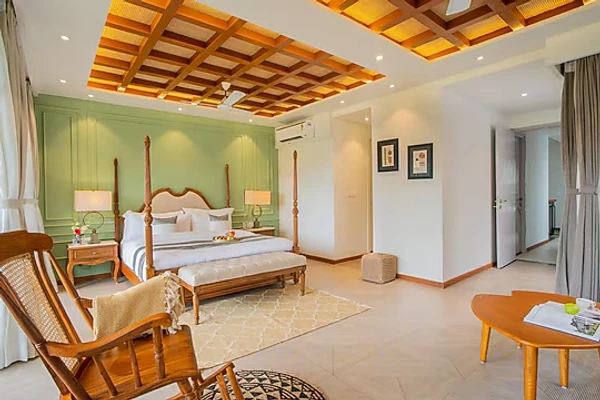hotel with bar in calangute beach, goa - elivaas vacasa villa 5 bhk pet friendly with pvt pool