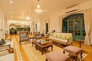 hotel in assagao, goa for family - elivaas villa frienders 5 bhk villa with pvt pool anjuna