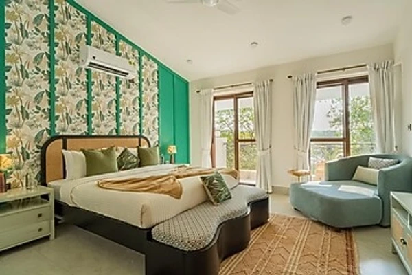 hotel with bar in siolim, goa - elivaas villa paraiso 4 bhk with pool & bar siolim