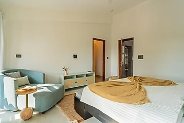 hotel in siolim, goa for couples - elivaas villa paraiso 4 bhk with pool & bar siolim