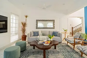 hotel near goa airport - elivaas villa paraiso 4 bhk with pool & bar siolim