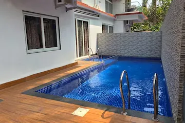 hotel with party hall in arpora, goa - elivaas villa plume 4 bhk villa with pvt pool