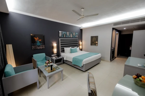 hotel with gym in colva beach, goa - regenta baywatch resort goa