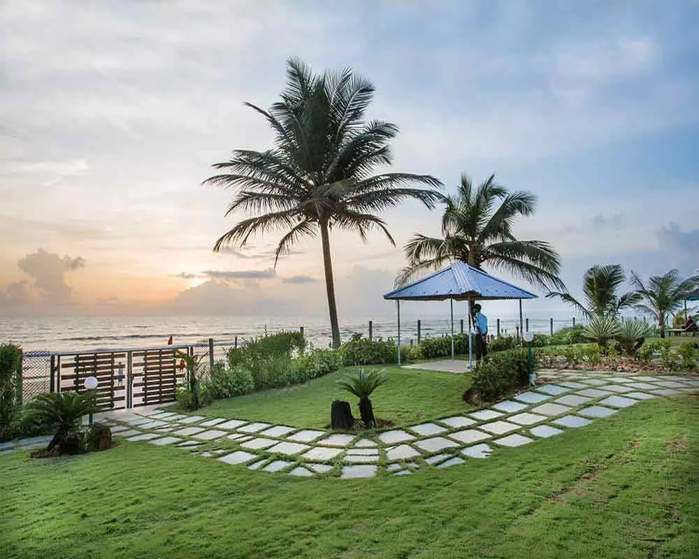 hotel with free parking in colva beach, goa - regenta beach house resort goa