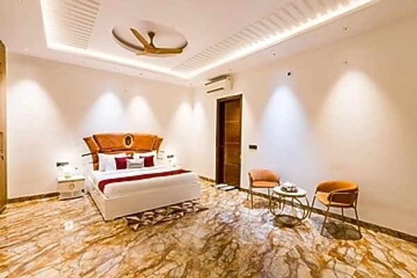 hotel with banquet hall in sohna road, gurugram - 3 bhk farmhouse with pvt pool & lush garden sohna