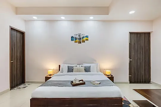 hotel with gym in ambience mall, gurugram - alaya stays ashirwad farms 5 bhk pet friendly with pvt pool