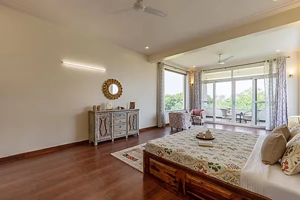 jacuzzi hotel in sohna road, gurugram - alaya stays raga farm 2 bhk farmhouse with private pool gurugram