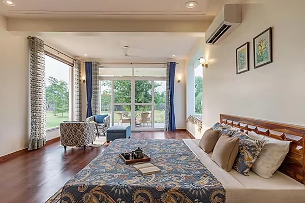 online room booking in sohna road, gurugram - alaya stays raga farm 2 bhk farmhouse with private pool gurugram