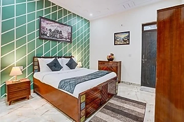 hotel with bar in manesar, gurugram - alaya stays tranquil medows 5 bhk farmhouse with private pool, gazebo & lush garden manesar