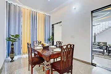 hotel with party hall in manesar, gurugram - alaya stays tranquil medows 5 bhk farmhouse with private pool, gazebo & lush garden manesar