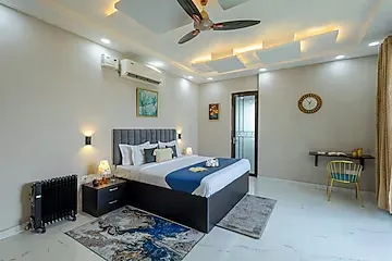 hotel with bar in manesar, gurugram - elivaas aarul farm 4 bhk villa with pvt pool, gazebo & game zone