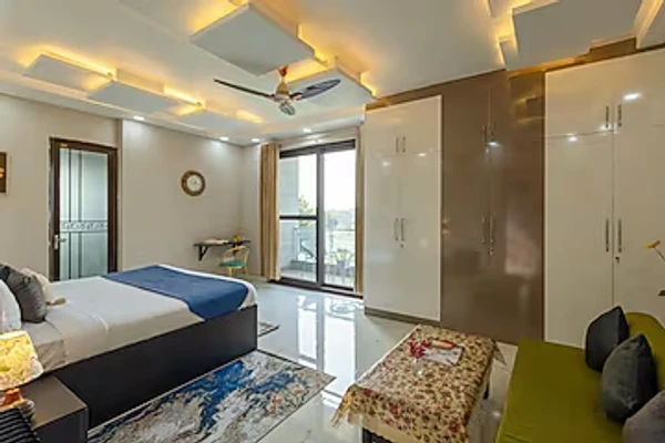 family hotel with pool in manesar, gurugram - elivaas aarul farm 4 bhk villa with pvt pool, gazebo & game zone