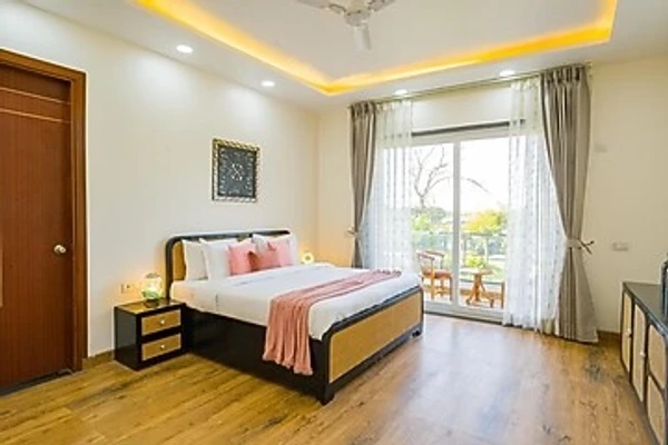 family hotel with pool in bhora kalan, gurugram - elivaas adhiva retreat 5 bhk farmhouse with private pool