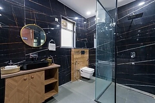 hotel near gurugram airport - elivaas adhiva retreat 5 bhk farmhouse with private pool
