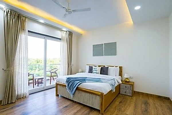hotel with banquet hall in bhora kalan, gurugram - elivaas adhiva retreat 5 bhk farmhouse with private pool