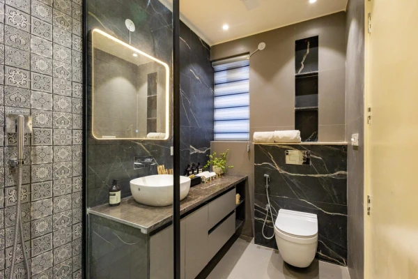hotel near gurugram railway station - elivaas prassanam vatika 2 bhk hillside villa with private pool