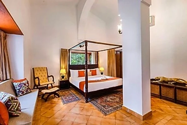 online room booking in dhouj, gurugram - elivaas the aravalli reserve isley 3 bhk villa with pvt pool