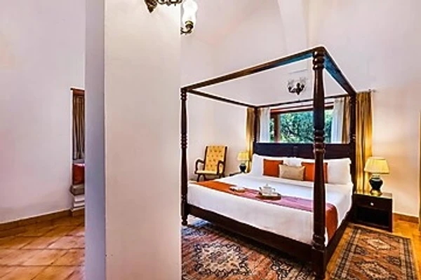 hotel near gurugram airport - elivaas the aravalli reserve the lotus 3 bhk villa with pvt pool & jacuzzi