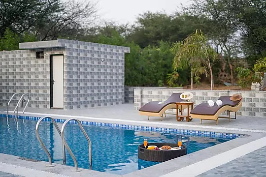 online room booking in manesar, gurugram - elivaas zenora 5bhk farmhouse with pvt pool garden & terrace gurugram